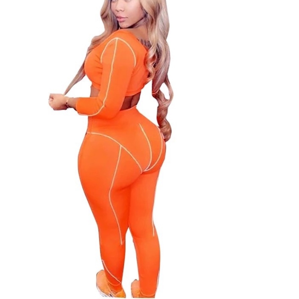 Orange two piece set